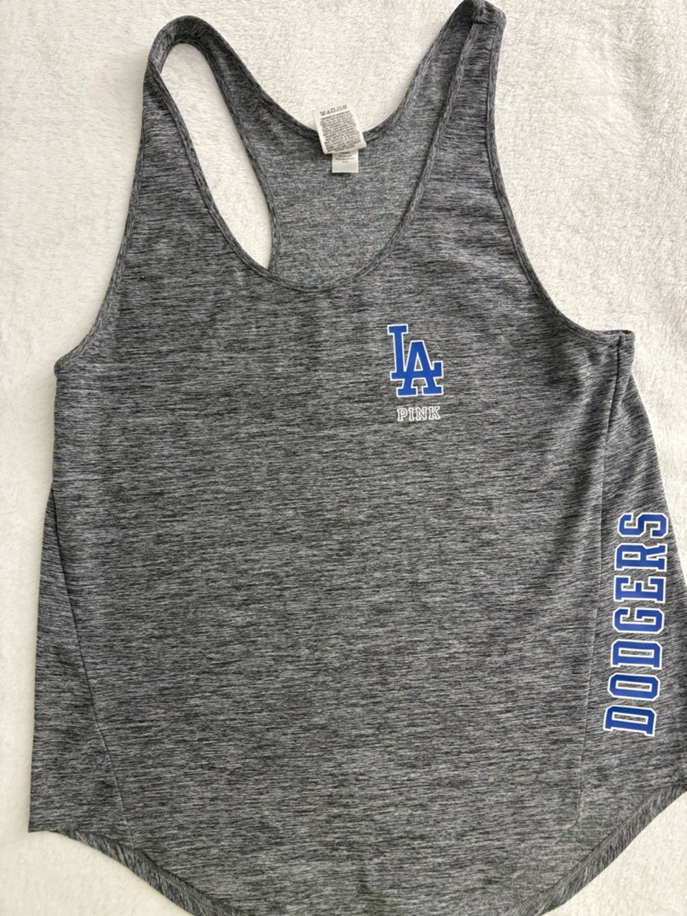 Victoria's Secret PINK Los Angeles Dodgers Graphic Tank Top Women's Size Medium